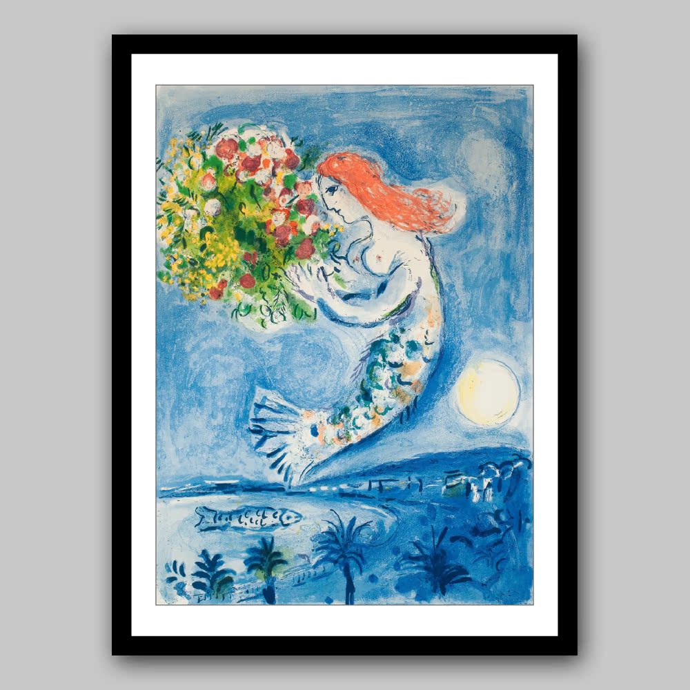 Famous paintings Original copy print Chagall romantic Surreal Painting Vertical Bannerin the Home accessories , Decorative painting , Modern decorative painting category - from Buy2taobao.com to provide professional Taobao agent buy service