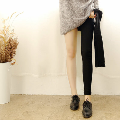 PA22小蜜蜂-韩国弹力魔术裤中腰黑色白色铅笔小脚裤大码女jy73 XX