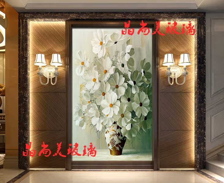 艺术玻璃玄关背景 3D画 立体雕刻 花瓶简欧现代风格 电视背景|msdalam kategori bahan binaan asas, Glass, Seni kaca - dari Buy2taobao.com untuk memberikan perkhidmatan ejen Taobao profesional membeli