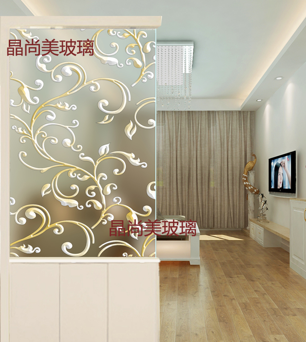 Shanghai Art Glass modern Jane European parlor Shoe cabinet Toughened glass Carved Two-sided partition screen Entrance European stylein the Basic building materials , Glass , Art Glass category - from Buy2taobao.com to provide professional Taobao agent buy service