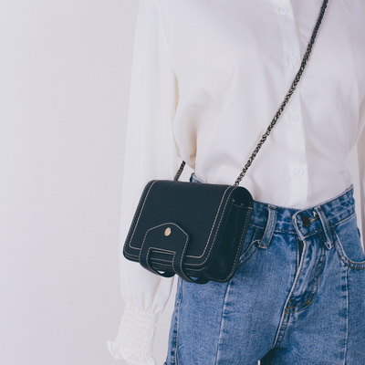 chic链条小包包女2017新款潮韩版百搭时尚ulzzang斜挎迷你单肩包