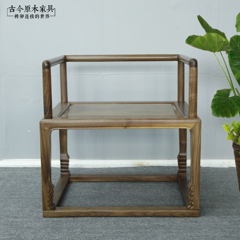 Buddhist mood New Chinese style solid wood Dining chair Tearoom CH389 designer furniture Elm Black Walnut Paint seat for meditationin the Residential furniture , Class Seats , Chairs , Chair  category - from Buy2taobao.com to provide professional Taobao agent buy service