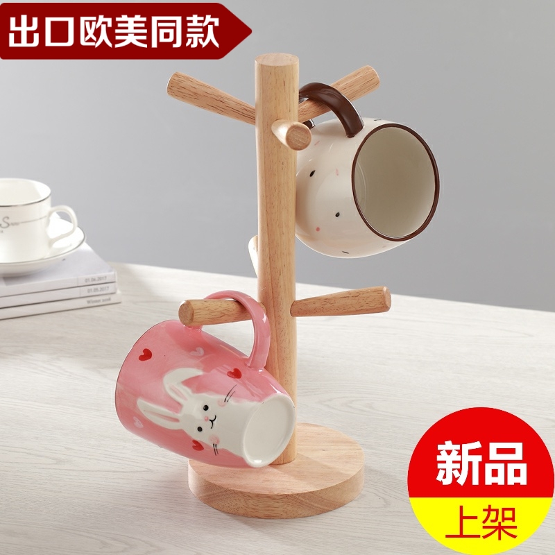 solid wood Cup holder Water cup pylons Mug Water cup teacup Drain shelf originality household glass Mug Storage rackin the Tableware , Tea set , Other category - from Buy2taobao.com to provide professional Taobao agent buy service