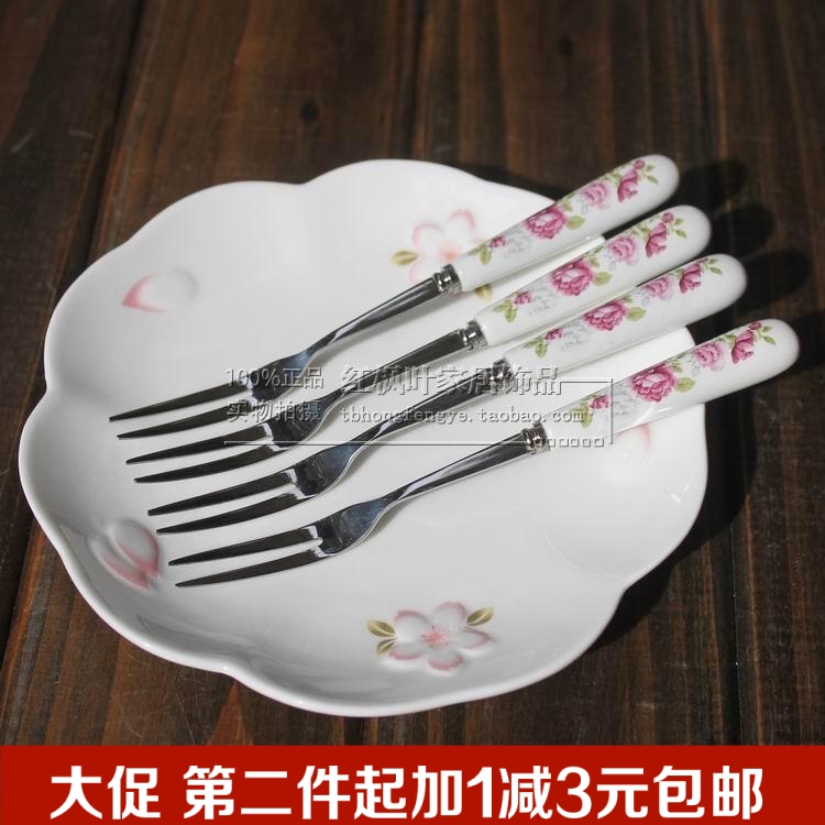 创意水果叉套装可爱小叉子家用不锈钢餐具果插水果签蛋糕叉甜品叉在类目 餐饮具, 餐具, 水果叉/水果签中 - 来自Buy2taobao.com提供专业的淘宝代购服务