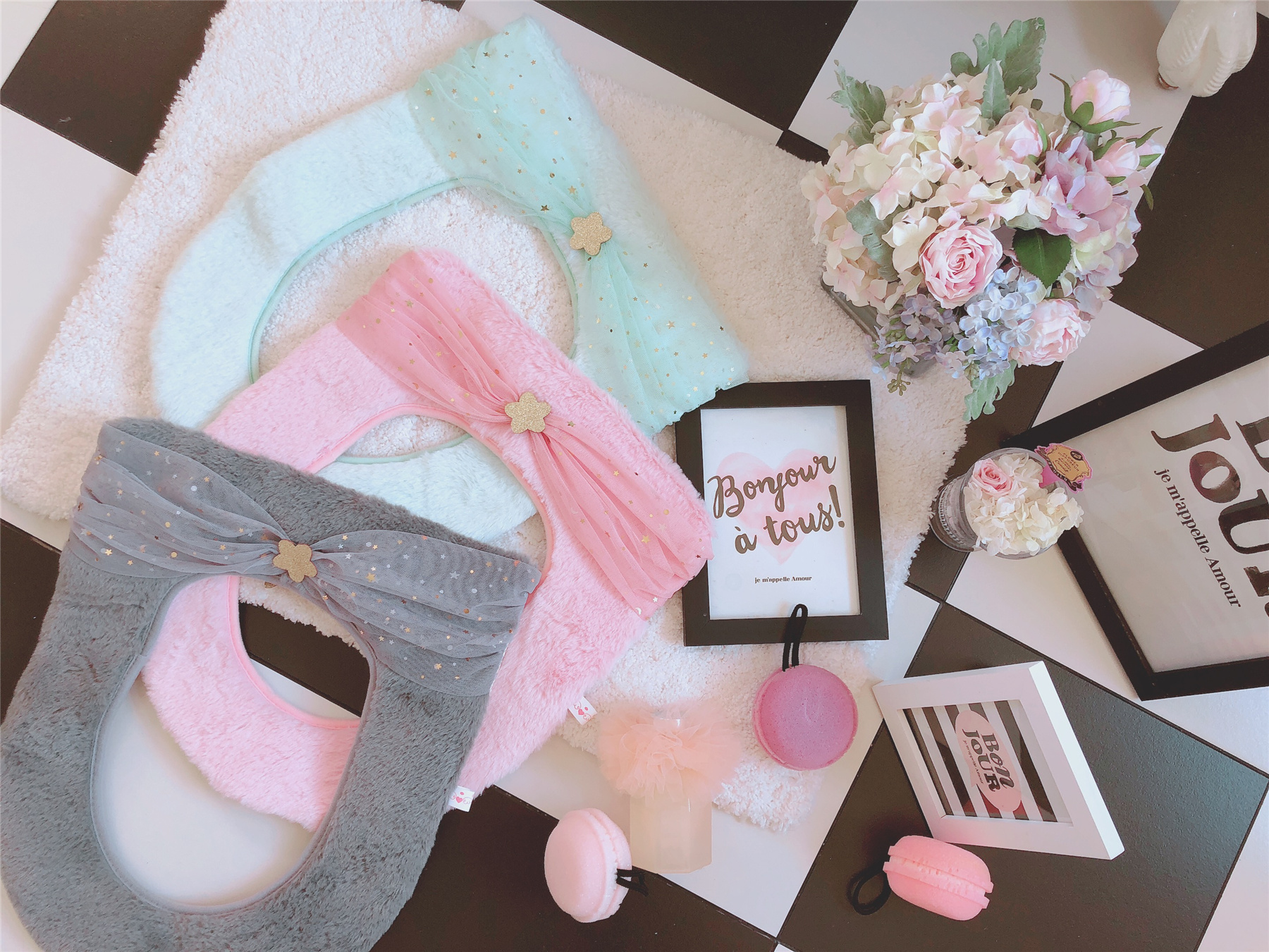 enlarge non-slip Hearts bow Imitation fur Toilet sets General type keep warm closestool Potty setsin the Family/Personal Cleaning Tools , Sanitary appliances/Bathroom accessories , Toilet sets/Toilet seat category - from Buy2taobao.com to provide professional Taobao agent buy service