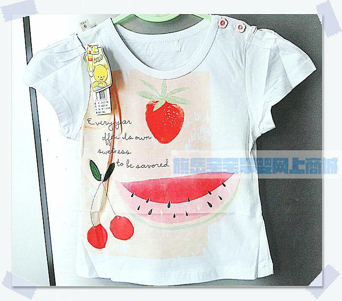 Fitness center BB Summer wear Thin section pure cotton Short sleeved Children's clothing girl Home Furnishings baby T-shirt Buttoned shoulder jacketin the Children/Baby/Family fitted , Children's Underwear , Underwear Set category - from Buy2taobao.com to provide professional Taobao agent buy service