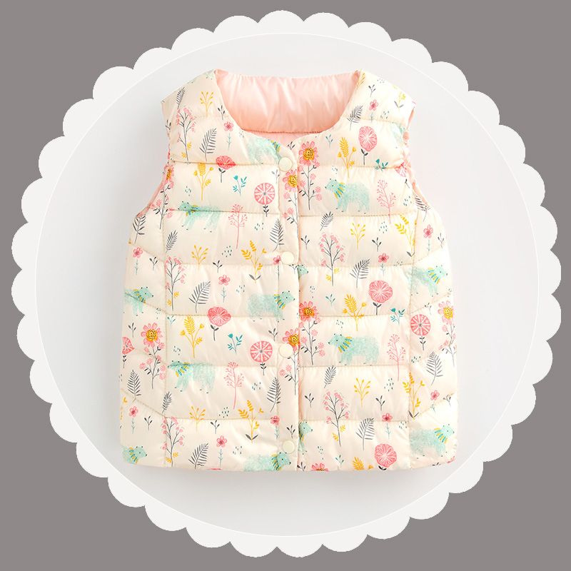 Off-season new pattern children Down cotton baby Vest Autumn and winter baby Boy girl Light and thin Internal bile keep warm vestin the Children/Baby/Family fitted , Vest category - from Buy2taobao.com to provide professional Taobao agent buy service