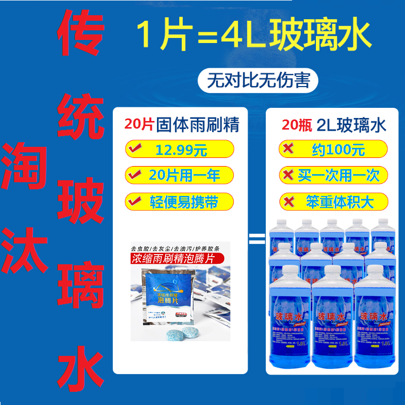 热卖汽车玻璃水固体泡腾片四季通用车用浓缩雨刮水去污夏季雨刷精在类目 汽车/用品/配件/改装, 汽车美容/保养/维修, 汽车养护品, 玻璃水中 - 来自Buy2taobao.com提供专业的淘宝代购服务
