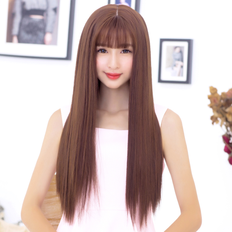 Wig atmosphere Bangs Long straight hair Wig Headgear natural Qi Liu Wig Long Wigin the Hair Care/Wig , Wig , Whole wig category - from Buy2taobao.com to provide professional Taobao agent buy service
