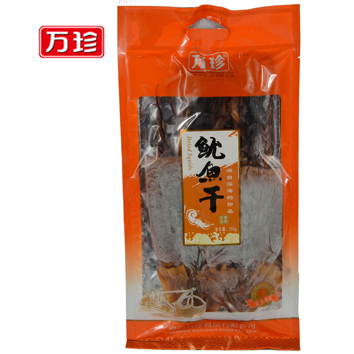 万珍海产水产干货海鲜台湾海峡特产特级野生鱿鱼干大鱿鱼干250g在类目 水产肉类/新鲜蔬果/熟食, 海鲜/水产品/制品, 鱿鱼, 鱿鱼干中 - 来自Buy2taobao.com提供专业的淘宝代购服务