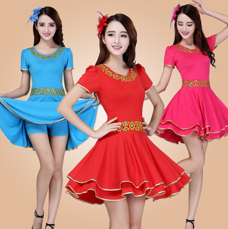 square dance clothing Spring and summer new pattern . Sequins Short sleeved Dress show clothing Large dance clothesin the Sports/Yoga/Fitness/Fans supplies , Dance/Aerobics/Gymnastics , Square Dance , Square Dance Dress category - from Buy2taobao.com to provide professional Taobao agent buy service