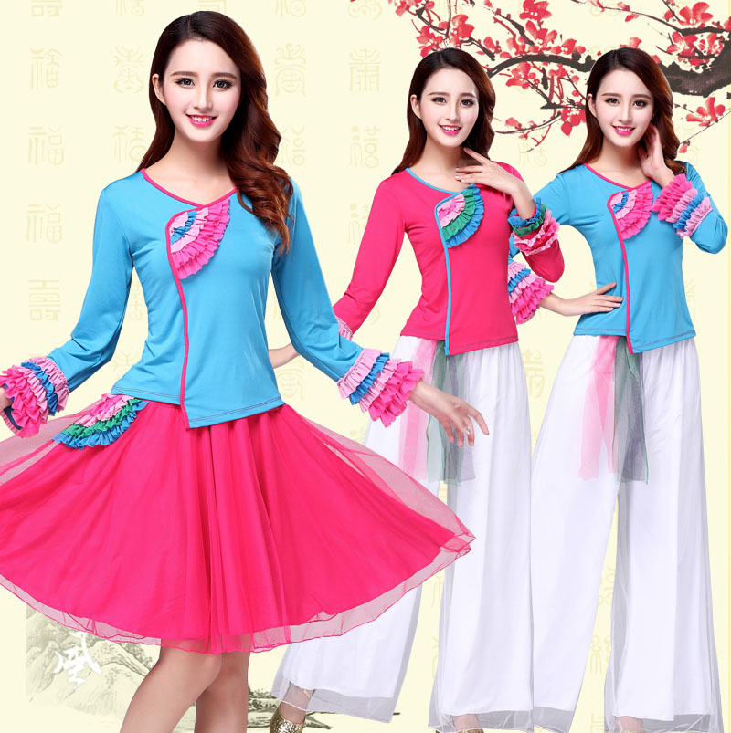 Yang Yi Princess Spring new pattern square dance clothing suit Long sleeve jacket Jacobs Culotte match show Dance costumein the Sports/Yoga/Fitness/Fans supplies , Dance/Aerobics/Gymnastics , Square Dance , Square Dance Set category - from Buy2taobao.com to provide professional Taobao agent buy service