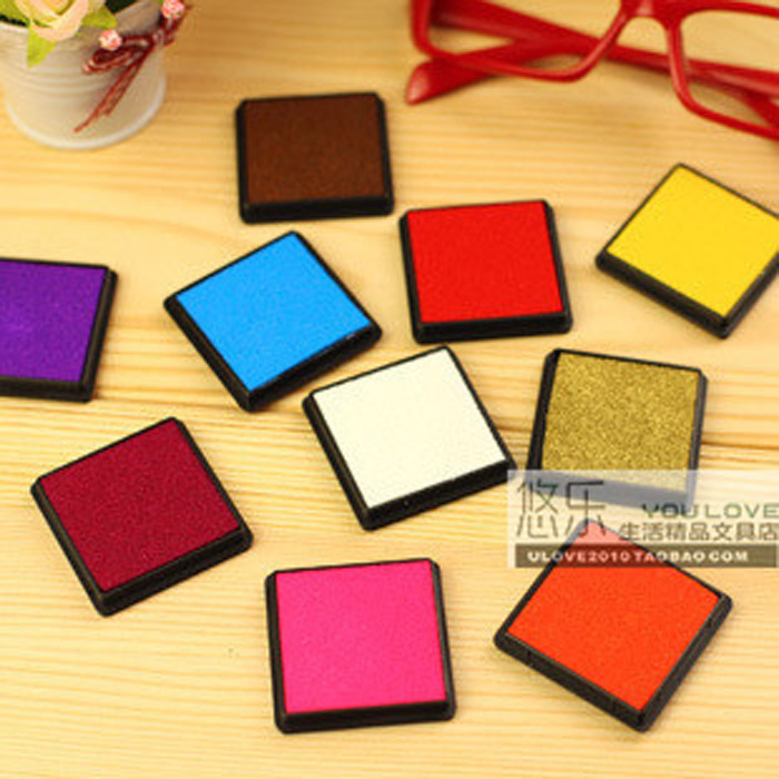 Special Offer Small colored inks Teachers Seal partner inkpad Stamp pad Stamp-pad ink 4cm Children fingerprint paintingin the Electronic Dictionary/Electronic paper book/Stationery , Everyday school supplies , Lovely inkpad category - from Buy2taobao.com to provide professional Taobao agent buy service