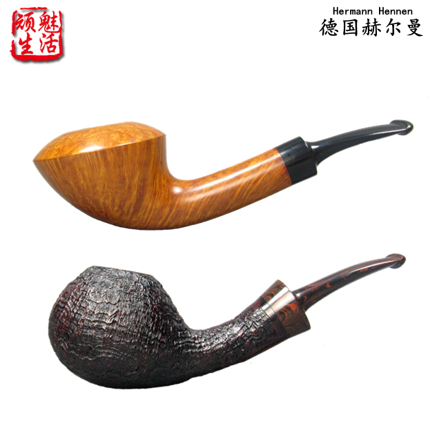 包邮正品德国进口HermannHennen赫尔曼石楠木烟斗手工火焰纹喷砂|ruв категории ZIPPO/швейцарский армейский нож/очки, курить, трубы - от Buy2taobao.com для оказания профессиональной услуги покупки агента Taobao