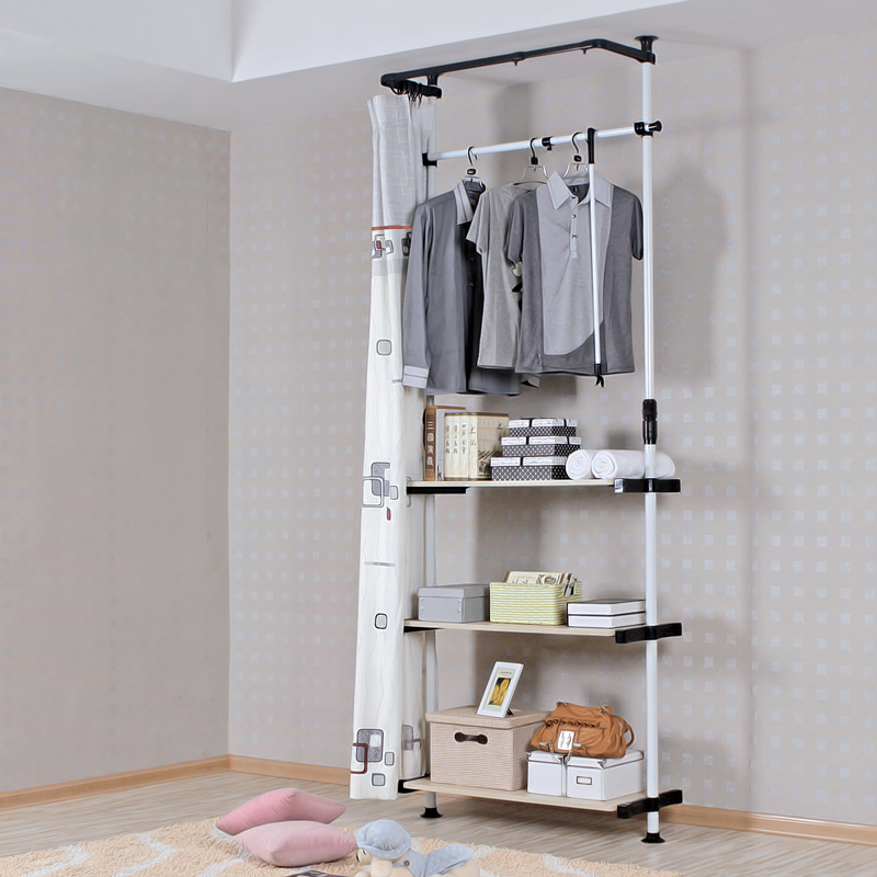 Austrian Court Wood Simple wardrobe Steel frame combination Cloth wardrobe DIY reinforce clothes Storage cabinet Easy hangerin the Residential furniture , Cabinet , Simple wardrobe category - from Buy2taobao.com to provide professional Taobao agent buy service