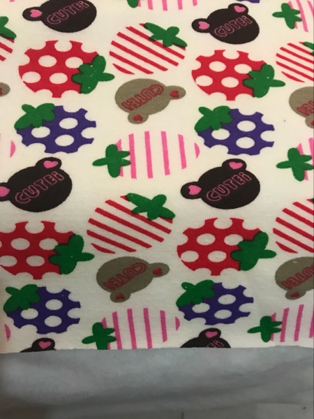 Super soft Flannel material Big Fabric strawberry Mickey pattern pajamas keep warm Underwear baby Autumn and winter clothin the Accessories/Leather belt/Hat/Muffler , Clothing fabrics , Fabrics category - from Buy2taobao.com to provide professional Taobao agent buy service