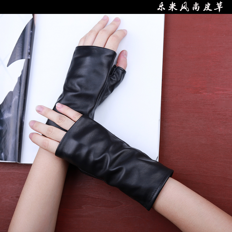 Sheepskin Leather gloves Half Thin section ventilation Mitts Riding Bicycle Wrist guardin the Accessories/Leather belt/Hat/Muffler , Gloves category - from Buy2taobao.com to provide professional Taobao agent buy service