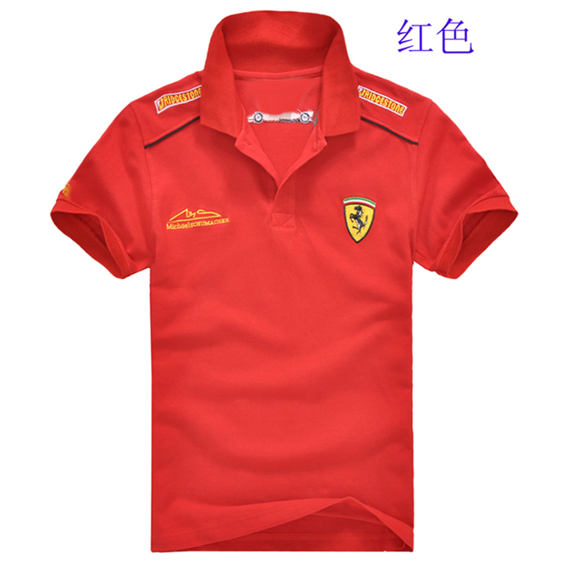夏装新款男士短袖赛车服POL0衫纯棉立领T恤全刺绣LOGO情侣装在类目 运动服/休闲服装, 运动POLO衫中 - 来自Buy2taobao.com提供专业的淘宝代购服务