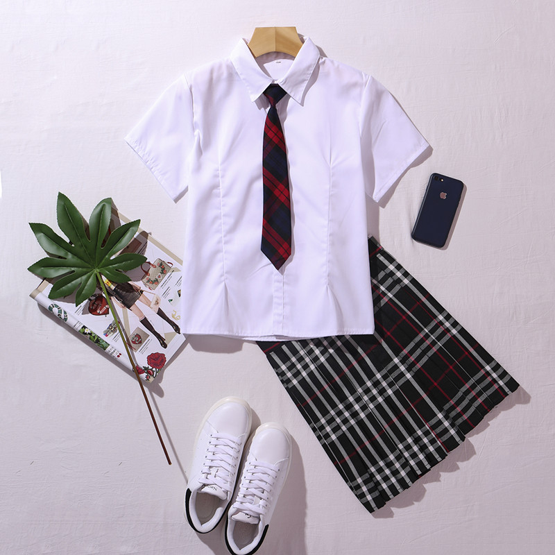 solar system England student school uniform Sailor Class clothes shirt Red and white Plaid skirt suit jk uniform College windin the Women's clothing/Boutique , Set/Student uniforms/Work uniforms , Student uniforms category - from Buy2taobao.com to provide professional Taobao agent buy service
