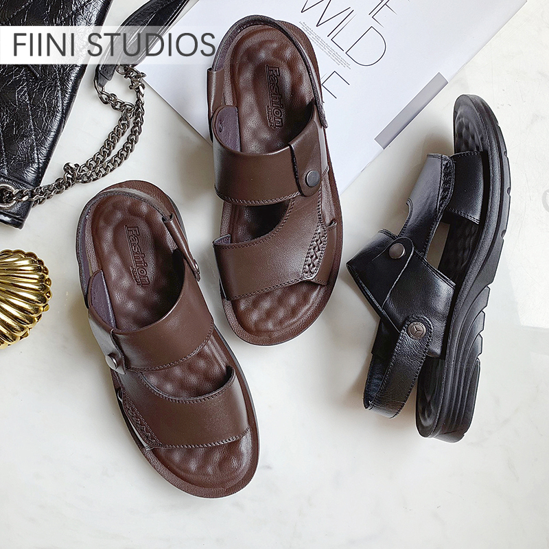 genuine leather Flat bottom non-slip Sandals Beach shoes Versatile Special Offer Clearancein the Men's Shoes, Sandals category - from Buy2taobao.com to provide professional Taobao agent buy service