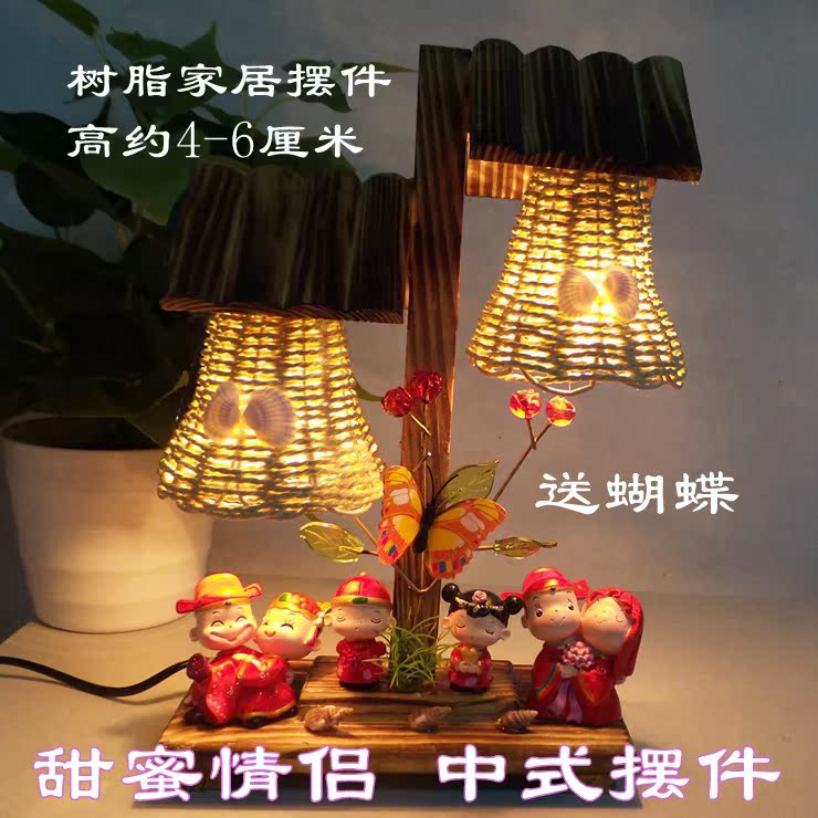 Wedding celebration resin a doll doll Decoration originality Table lamp Night light Home Furnishing decorate marry gift graduationin the Festive supplies/Gift , Other Festival Gifts category - from Buy2taobao.com to provide professional Taobao agent buy service