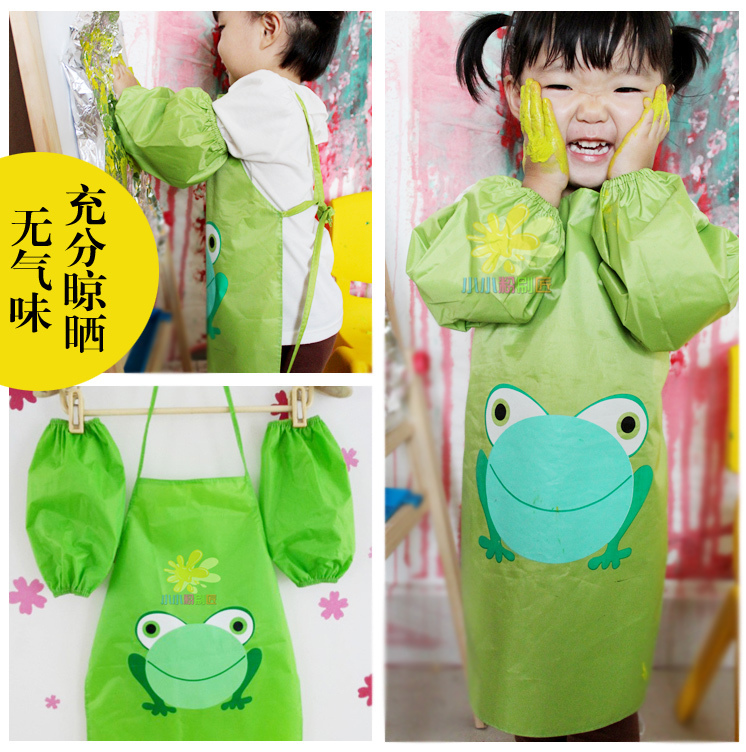包邮 幼儿防水画画衣袖套 儿童绘画围裙围兜 无袖罩衣在类目 玩具/童车/益智/积木/模型, 绘画类用品, 画布中 - 来自Buy2taobao.com提供专业的淘宝代购服务