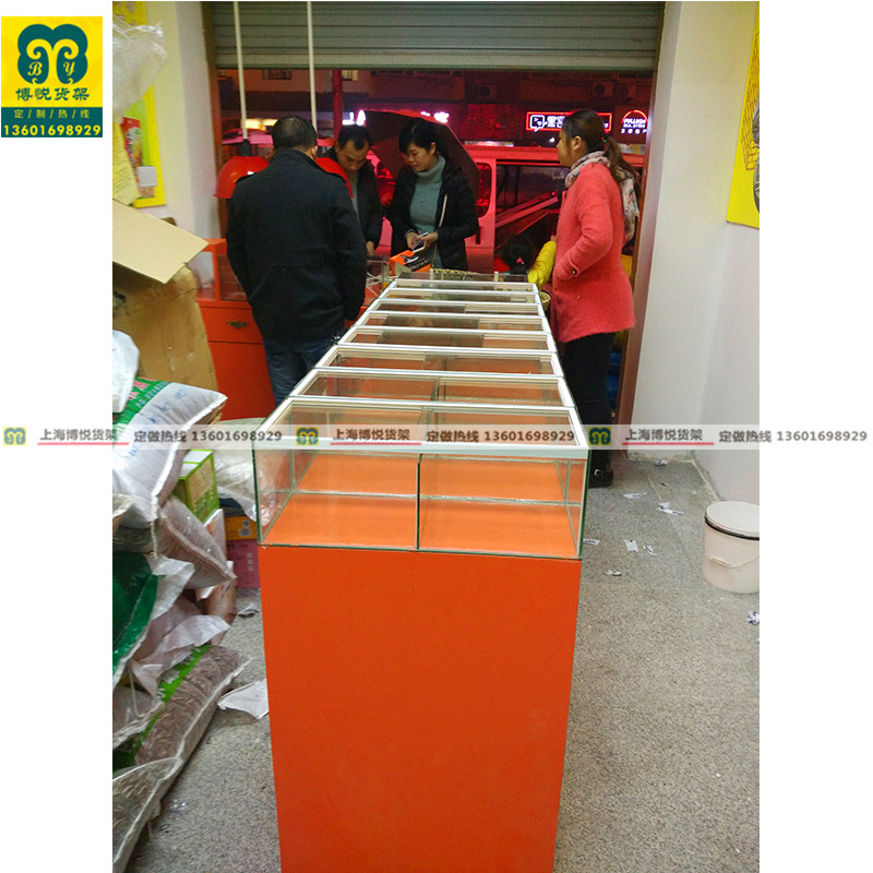 食品玻璃櫃台糖果展示架木制展示櫃瓜子零食貨架定做櫃台商品貨櫃在類目 商業/辦公傢俱, 貨架/展櫃, 精品展櫃/陳列櫃中 - 來自Buy2taobao.com提供專業的淘寶代購服務