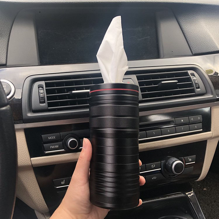网红铝合金创意镜头款车载纸巾筒抽纸筒盒垃圾桶烟灰缸汽车用品在类目 汽车/用品/配件/改装, 汽车用品/内饰品, 驾车个人用品, 车用纸巾盒/套中 - 来自Buy2taobao.com提供专业的淘宝代购服务