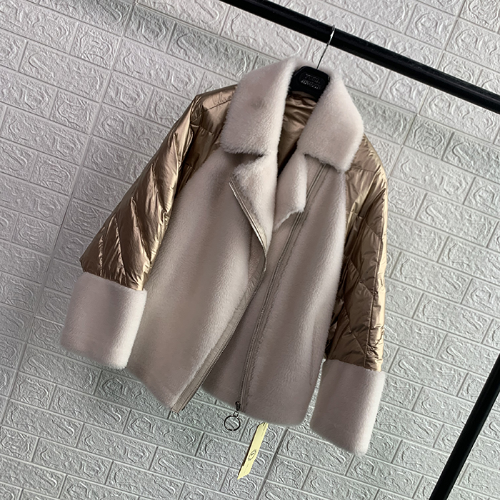 811福利款颗粒羊毛拼90白鸭绒羽绒服短款保暖大衣在类目 女装/女士精品, 皮草中 - 来自Buy2taobao.com提供专业的淘宝代购服务