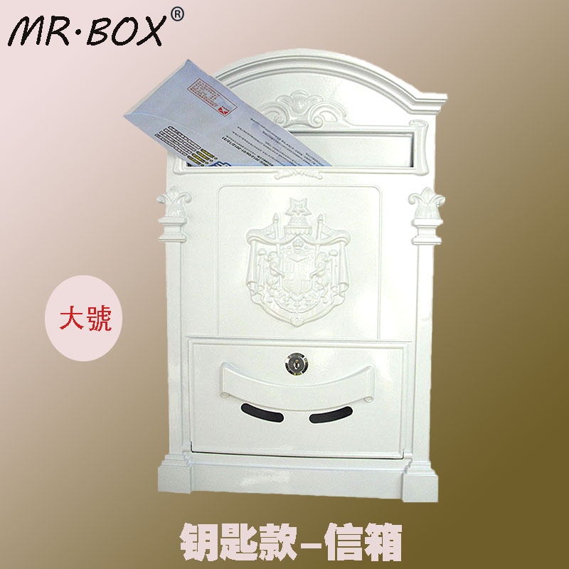 MR.BOX brand household Letter box Retro mailbox Wall install parts White Queenin the Electronic Dictionary/Electronic paper book/Stationery , Shelves/Display items , Suggestion Box/Draw box/Letter Box category - from Buy2taobao.com to provide professional Taobao agent buy service