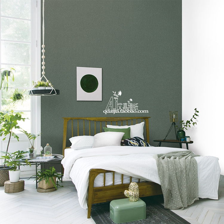 the republic of korea wallpaper big roll Northern Europe American minimalist Plain colour Dark green Grass-green Solid Imitation Gyrosigma wallpaper background Wall Wallpaperin the Decoration main material , Wallpaper , PVC Wallpaper category - from Buy2taobao.com to provide professional Taobao agent buy service
