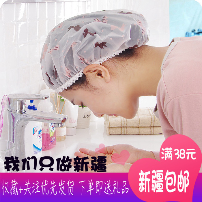 5個裝成人女款防水浴帽加厚焗油帽浴室洗澡防水沐浴帽做飯防油帽在類目 家庭/個人清潔工具, 個人洗護清潔用具, 浴帽中 - 來自Buy2taobao.com提供專業的淘寶代購服務