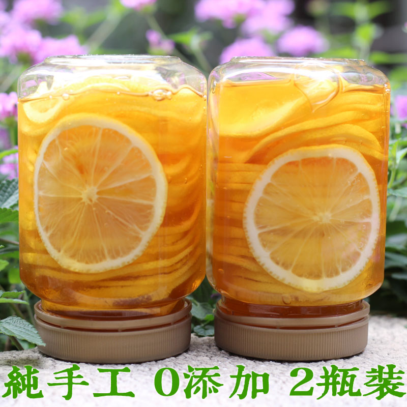 现拍现做蜂蜜柠檬茶2瓶装 手工自制果味茶冲饮果酱 无添加泡水喝|ruв категории кофе/хлопья/напиток, арроурут/хлопья/Чонг напитки, мед фруктовый чай - от Buy2taobao.com для оказания профессиональной услуги покупки агента Taobao
