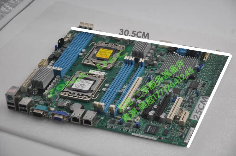 华硕 服务器主板 z9na-d6c lga1356 c602芯片 双路服务器主板 9新