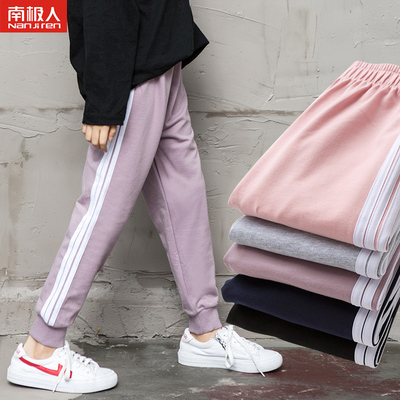 女童裤子2019新款春秋季春装宽松洋气韩版薄款休闲时尚儿童运动裤