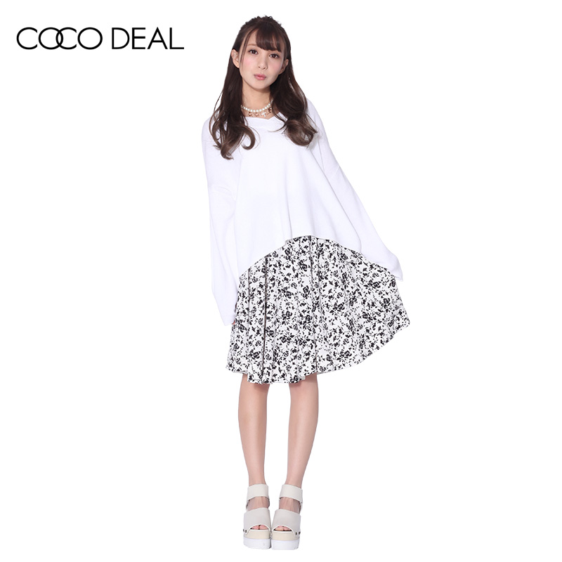 COCO DEAL日系女装松紧腰复古碎花黑白系百褶中长半身裙36217211在类目 女装/女士精品, 半身裙中 - 来自Buy2taobao.com提供专业的淘宝代购服务