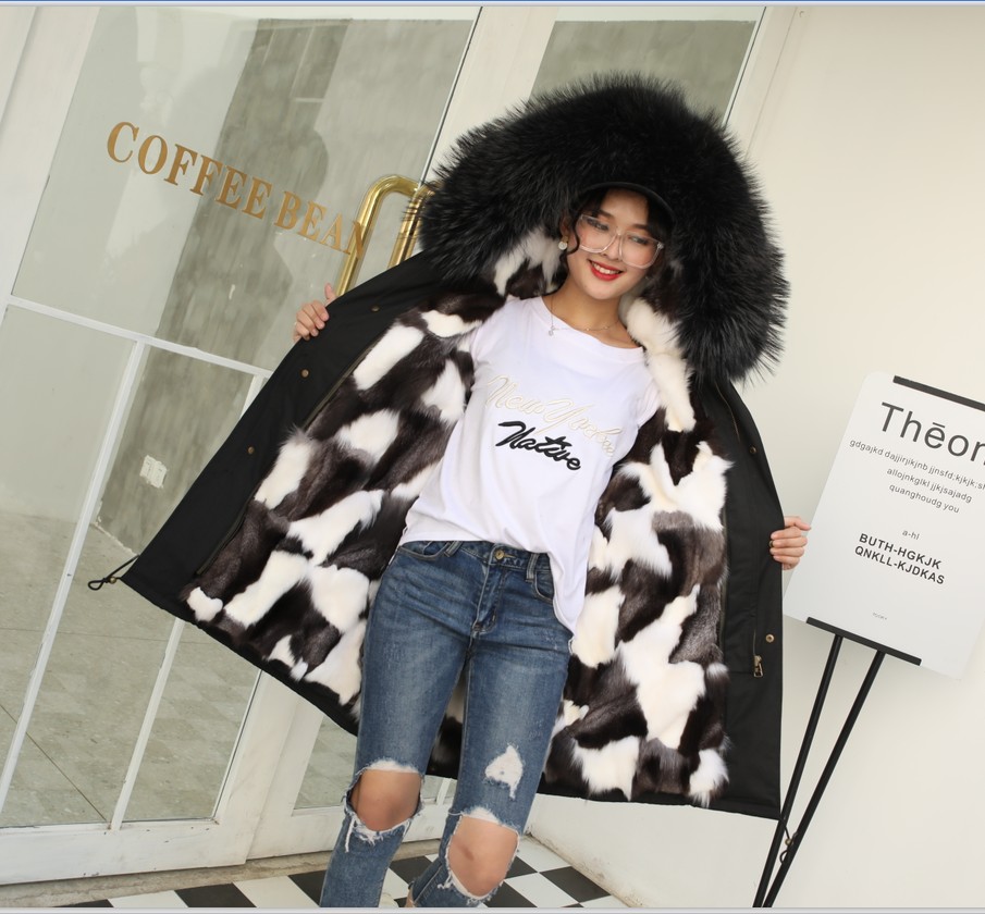 Come from star Same item 2019 new pattern Overcome Fox Internal bile Mid length version leather and fur coat overcoatin the Women's clothing/Boutique , Fur category - from Buy2taobao.com to provide professional Taobao agent buy service