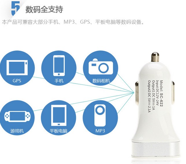 汽車12V壓點煙器車載手機平板導航數碼相機USB車內充電器24V適用在類目 汽車/用品/配件/改裝, 汽車影音/車用電子/電器, 車用電子/電器, 車載手機充電器中 - 來自Buy2taobao.com提供專業的淘寶代購服務