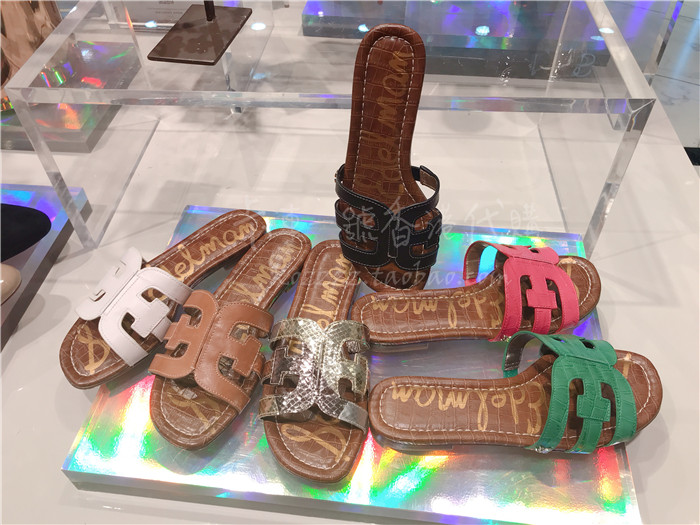 卡車一號 SAM EDELMAN 19春夏 简约舒适平底凉拖鞋|ruв категории Женская обувь, тапочки - от Buy2taobao.com для оказания профессиональной услуги покупки агента Taobao