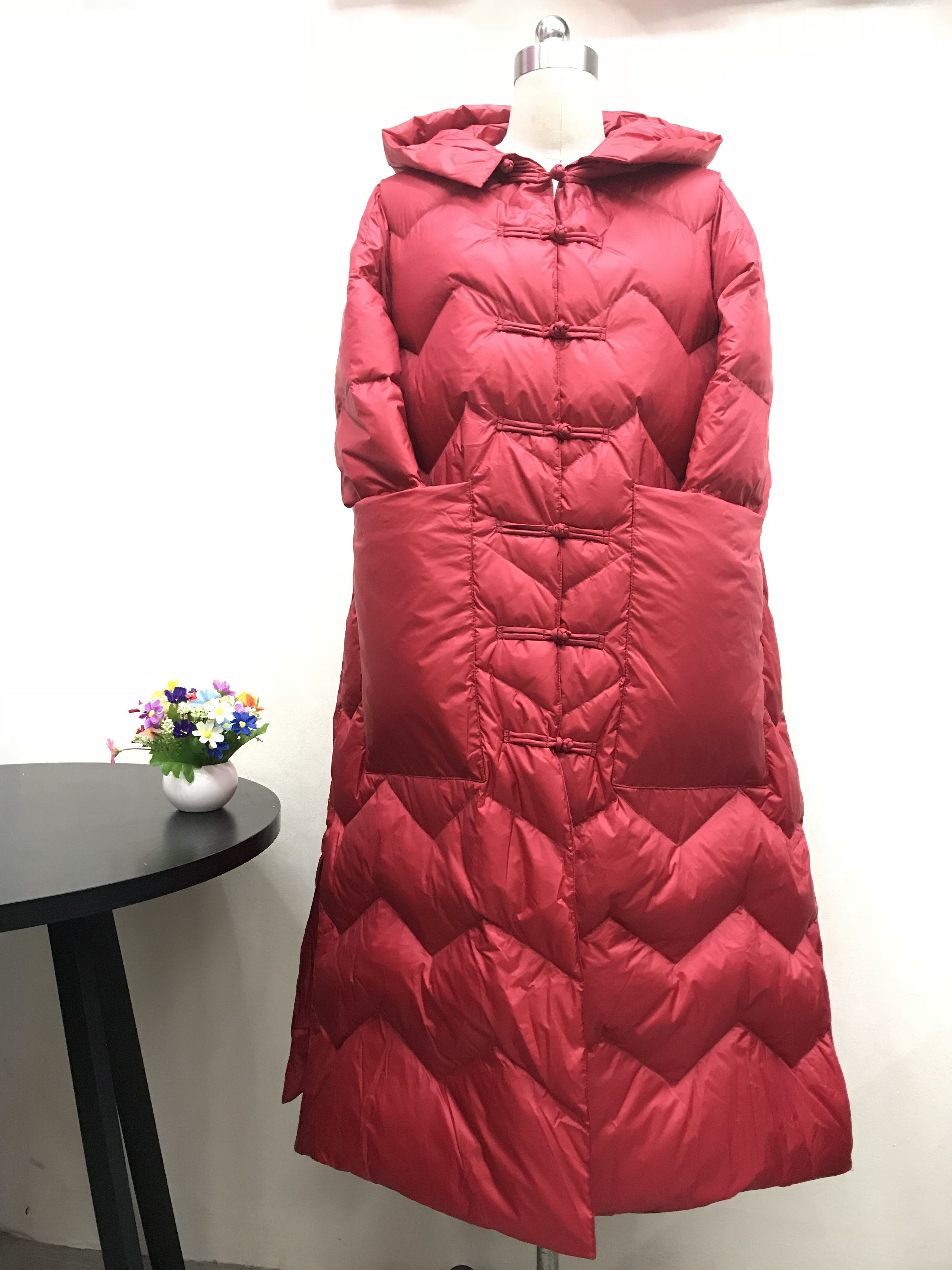 2017新款missfofo羽絨服女民族風大口袋盤扣大碼輕薄型鬥篷中長款在類目 女裝/女士精品, 羽絨服中 - 來自Buy2taobao.com提供專業的淘寶代購服務