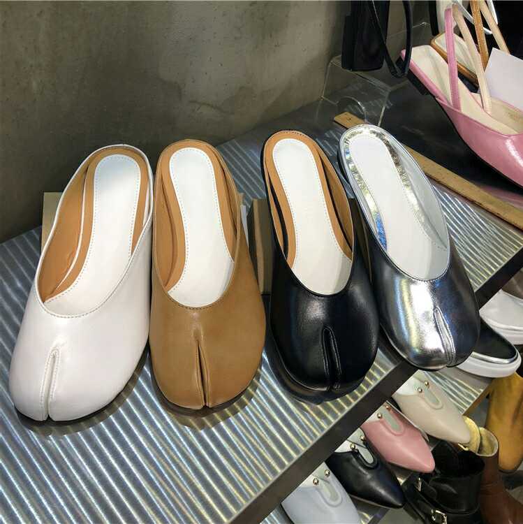 2018早春新款韩国东大门女鞋韩版休闲复古分趾圆头半拖单鞋瓢鞋女|ruв категории Женская обувь, низкий чистка - от Buy2taobao.com для оказания профессиональной услуги покупки агента Taobao