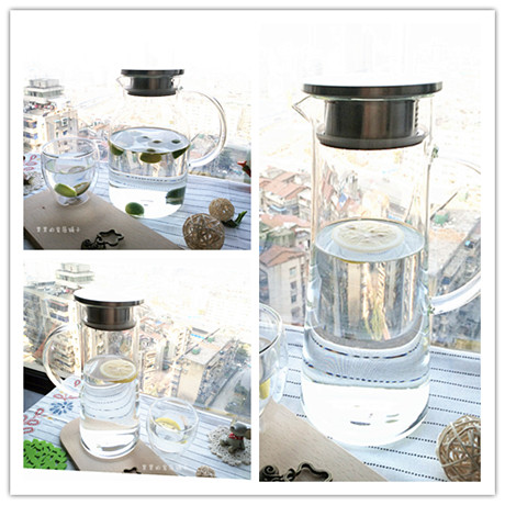 Clearance!Heat Glass kettle Teapot Stainless steel lid Flowers Teapot explosion-proof Cool water bottle Juice makerin the Tableware , Cup/Cups/Kettle , Pitcher category - from Buy2taobao.com to provide professional Taobao agent buy service