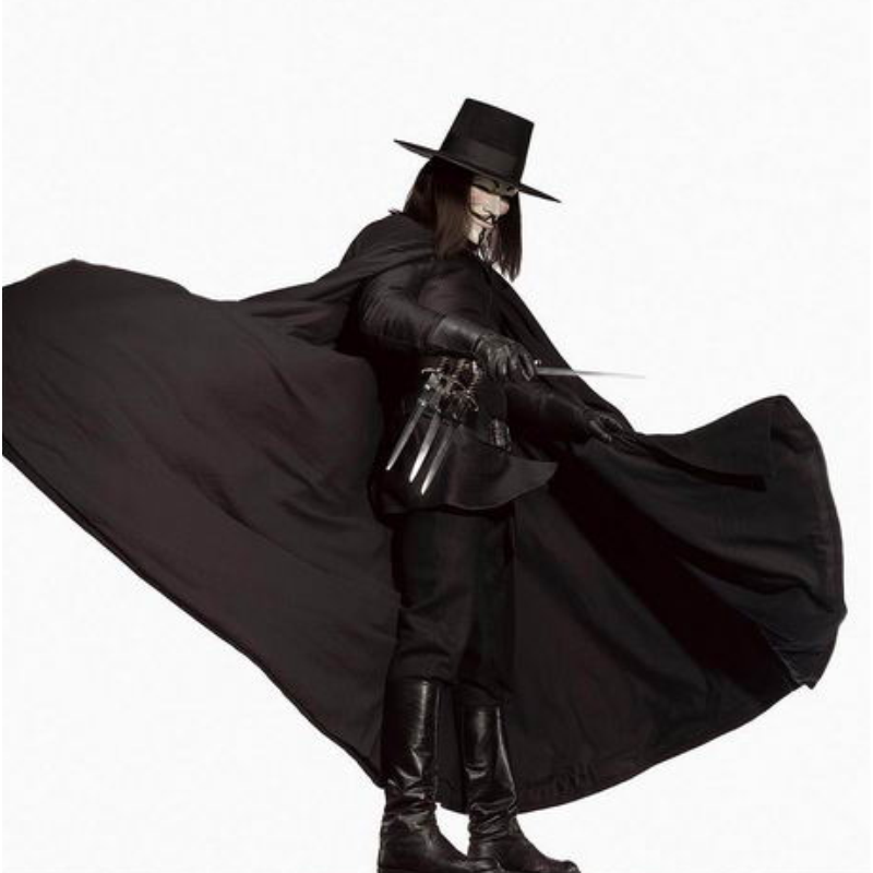 萬聖節服裝cosplay男裝v字仇殺隊披風 帽子面具殺手衣服成人套裝在類目 模玩/動漫/周邊/cos/桌遊, Cosplay服飾/道具/服務, Cosplay男裝中 - 來自Buy2taobao.com提供專業的淘寶代購服務