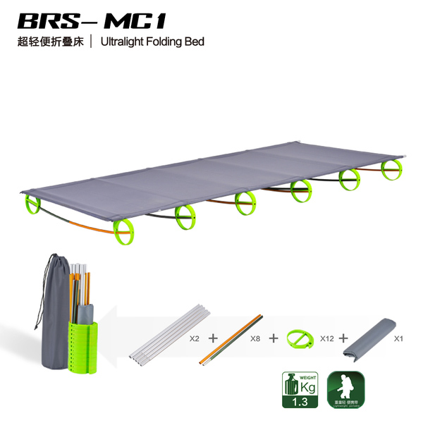 Brother BRS-MC1 outdoors Ultralight Portable Camping aluminium alloy Single fold Camp bed Seckill quality goodsin the Outdoor/Mountaineer/Camping/Travel Goods , Outdoor Furniture , Outdoor bed/Rollaway bed category - from Buy2taobao.com to provide professional Taobao agent buy service