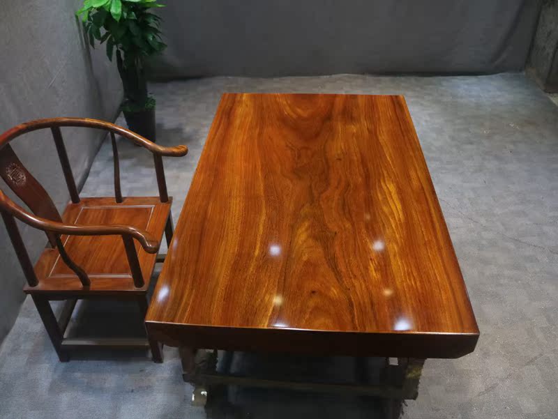 奥坎大板实木桌原木红木茶桌茶台茶板台办公餐桌书桌面画案电脑桌在类目 商业/办公家具, 办公家具, 办公桌, 大班台/主管桌中 - 来自Buy2taobao.com提供专业的淘宝代购服务