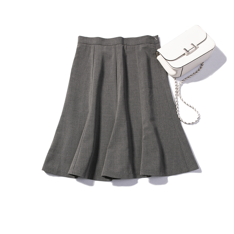 Familiar workplace OL grey Lotus leaf fish tail Middle-skirt Paige commute Mosaic grace skirtin the Women's clothing/Boutique , Skirts category - from Buy2taobao.com to provide professional Taobao agent buy service