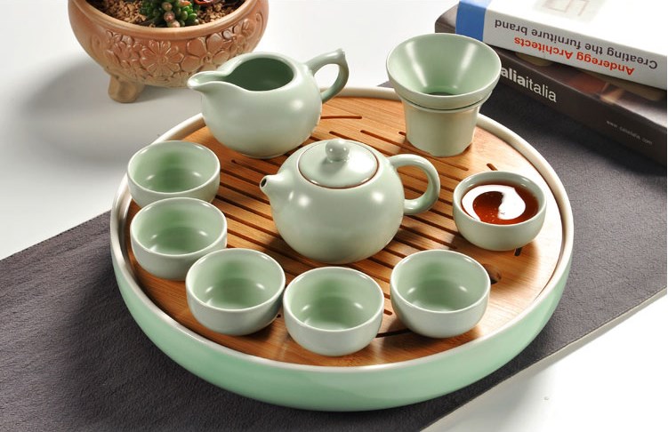 温馨摆放茶器开长方小茶底茶具套装功夫茶具陶瓷复古单托盘子底盆在类目 餐饮具, 茶具, 茶盘中 - 来自Buy2taobao.com提供专业的淘宝代购服务