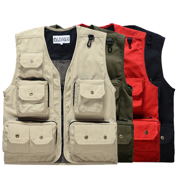 spring and autumn man Multiple pockets Vest Vest man outdoors leisure time Mesh Vest Go fishing Photography vest group customizedin the Men's clothing, Vest/Vest category - from Buy2taobao.com to provide professional Taobao agent buy service