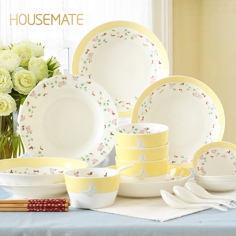 tableware lovers Dishes suit Gift box Ceramic bowl household Rice bowl combination Dishes plate family marry Giftsin the Tableware , Tableware , Porcelain tableware suit category - from Buy2taobao.com to provide professional Taobao agent buy service