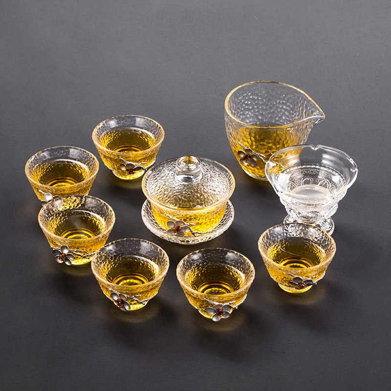 Glass Cover bowl teacup Large thickening Heat Kungfu Online tea set suit household Anti scald Make tea Three talentsin the Tableware , Tea set , Kung Fu Tea category - from Buy2taobao.com to provide professional Taobao agent buy service